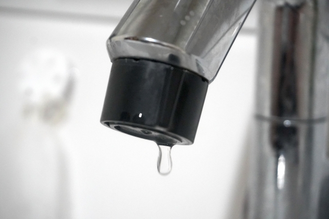 吐水口　水漏れ　アップ